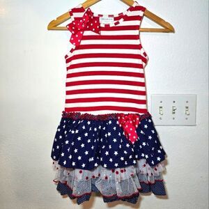 Bonnie Jean July 4th Girl Dress Size 6